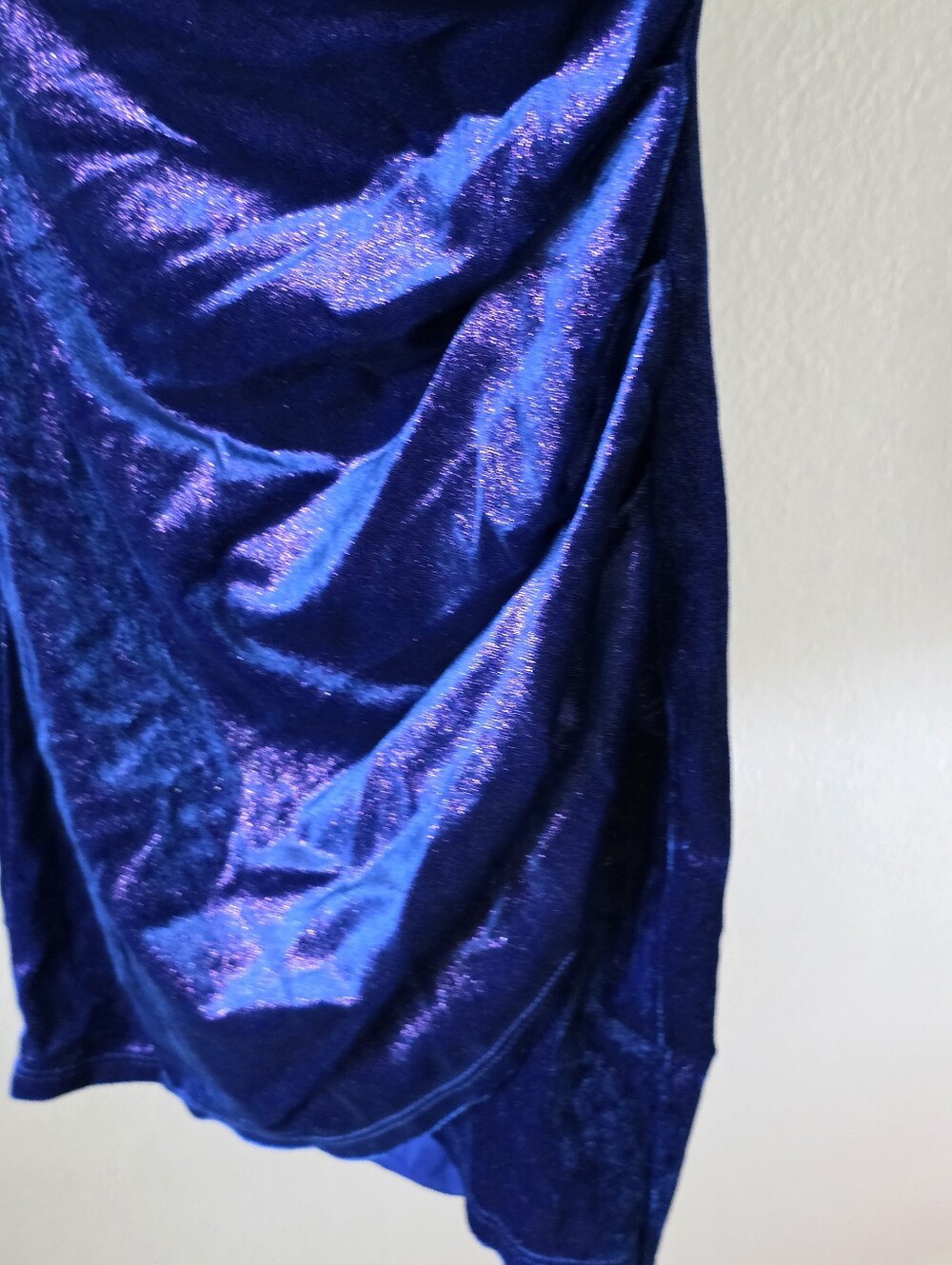 NWT Seni & Cade Royal Blue Velvet Bodycon Mini Dress Strappy XXS Party Club - Picture 6 of 11